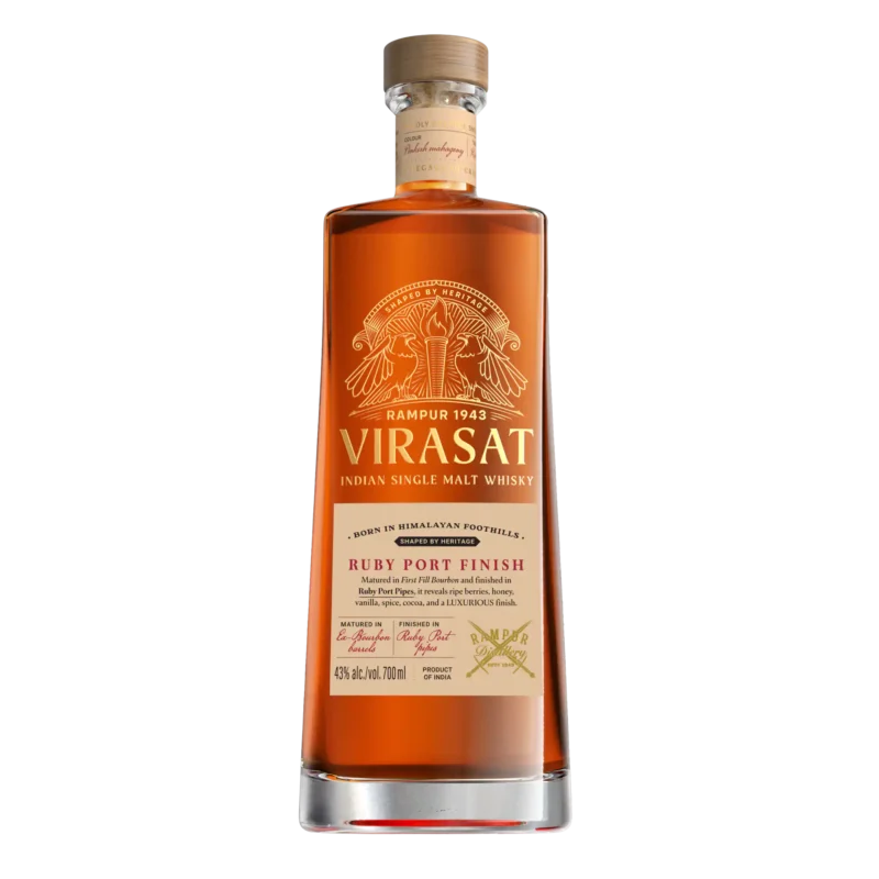 Rampur 1943 Virasat Single Malt Whisky - Ruby Port Finish